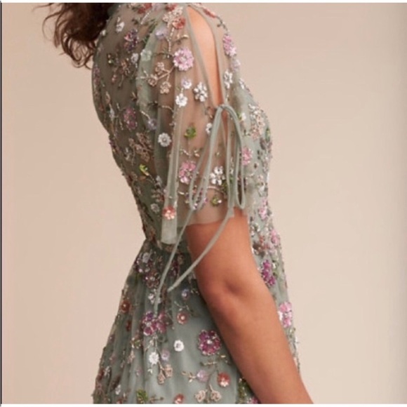 Needle and Thread Green Sparkle Dress - Picture 2 of 5